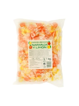 CARAMELOS ROCK NARANJA LIMON 1KG