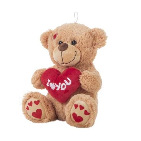 PELUCHE OSO CORAZON I LOVE 25CM