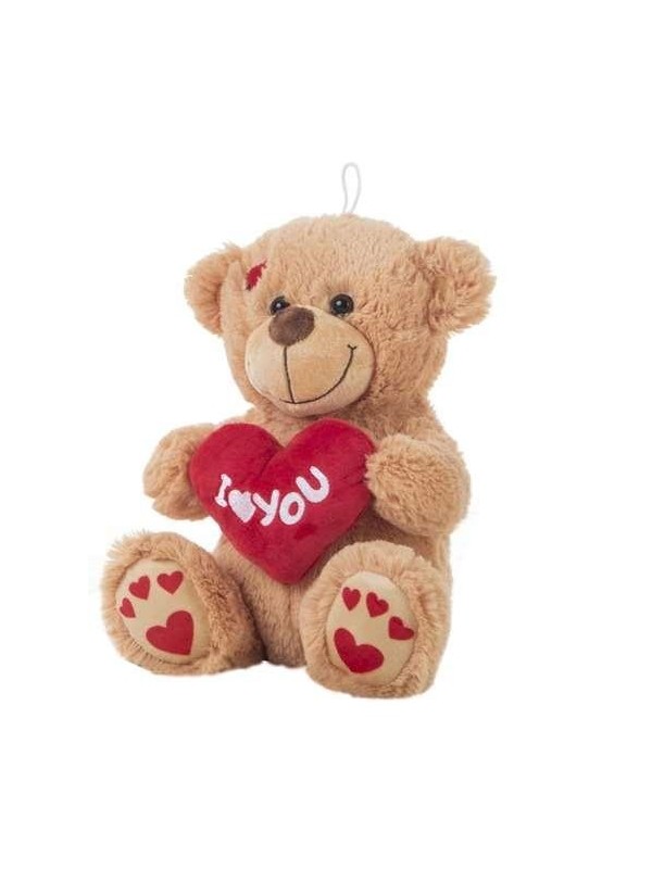 PELUCHE OSO CORAZON I LOVE 25CM