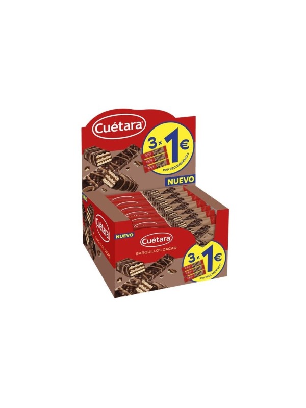 WAFER CUETARA CACAO 3X1