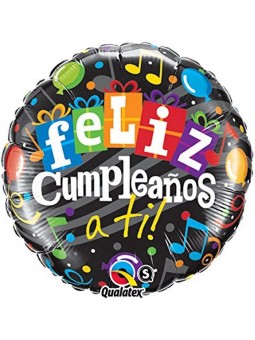 GLOBO FOIL 18" FELIZ CUMPLEAÑOS A TI