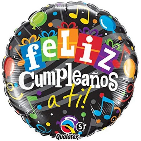 GLOBO FOIL 18" FELIZ CUMPLEAÑOS A TI