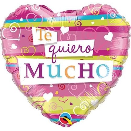 GLOBO FOIL 18" TE QUIERO MUCHO