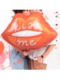 Globo Foil Labios "Kiss Me" Rojo San Valentín 86.5 x 65 cm