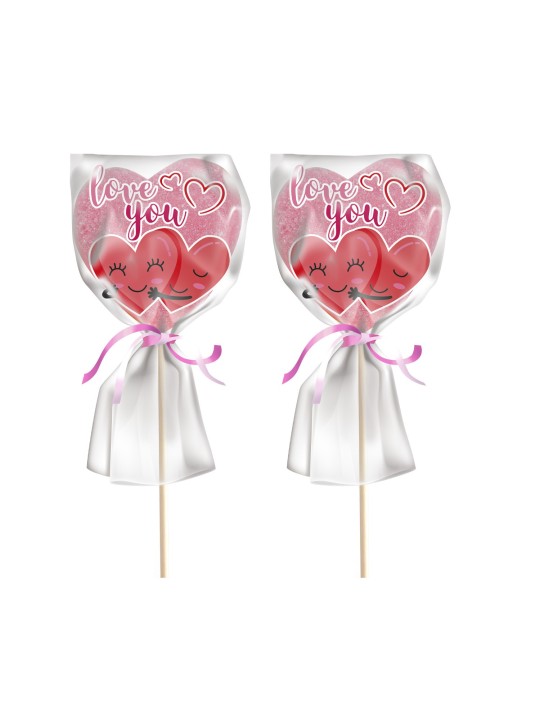 PIRULETA MALLOW CORAZON ROSA 13G