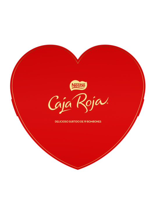 CAJA ROJA CORAZON 150G