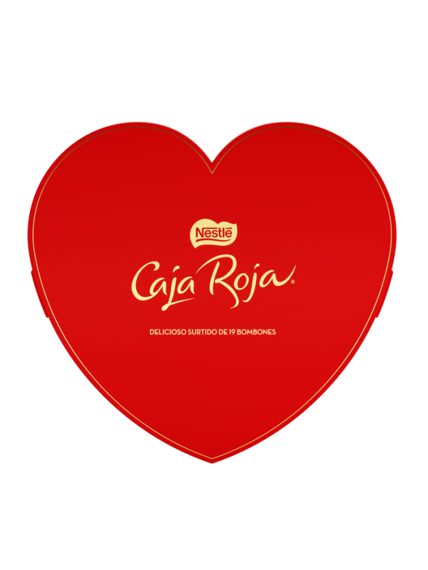 CAJA ROJA CORAZON 150G