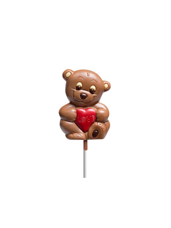 PIRULETA CHOCOLATE OSITO SAN VALENTIN 30G