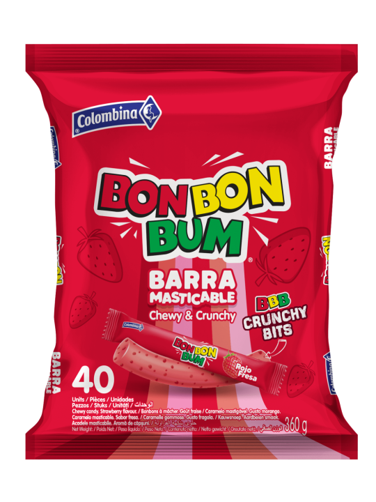 BON BON BUM MASTICABLE FRESA 9G