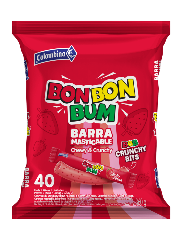 BON BON BUM MASTICABLE FRESA 9G