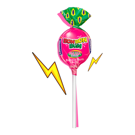 CHUPA BON BON BUM FRESA INTENSA 17G