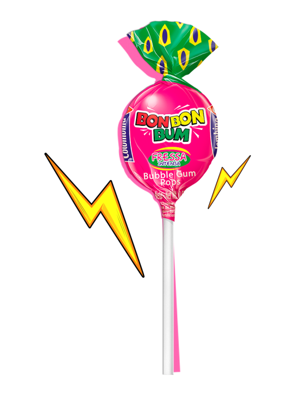 CHUPA BON BON BUM FRESA INTENSA 17G