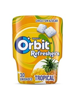 CHICLE ORBIT REFRESHERS BOTE TROPICAL 67G