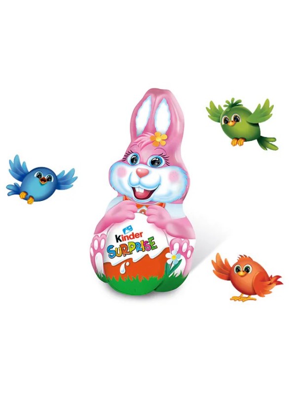 KINDER FIGURA CONEJO PASCUA 75G ROSA