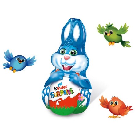 KINDER FIGURA CONEJO PASCUA 75G AZUL