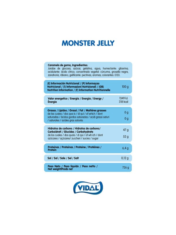 MONSTER JELLY VIDAL 11G SURTIDO