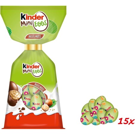 KINDER MINI EGGS AVELLANA 85G