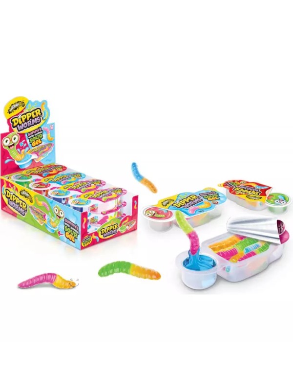 DIPPER WORMS SOUR GEL 60G JOHNY BEE