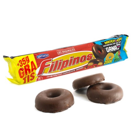 FILIPINOS CHOCO NEGRO 128GR