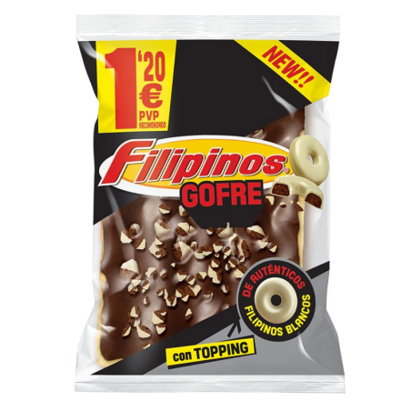 FILIPINOS GOFRE CON TOPPING BLANCO 100GR