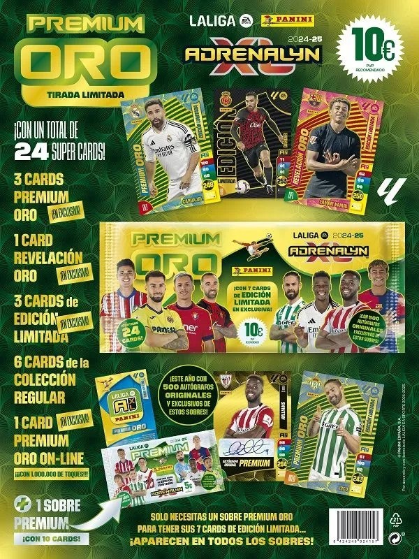 CROMOS PREMIUM ORO ADRENALYM LALIGA 24/25