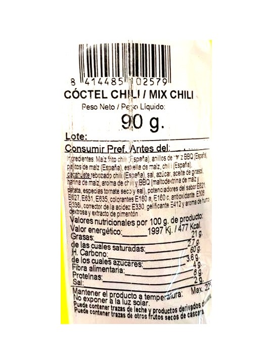 COCTEL CHILI MANZANARES 85G