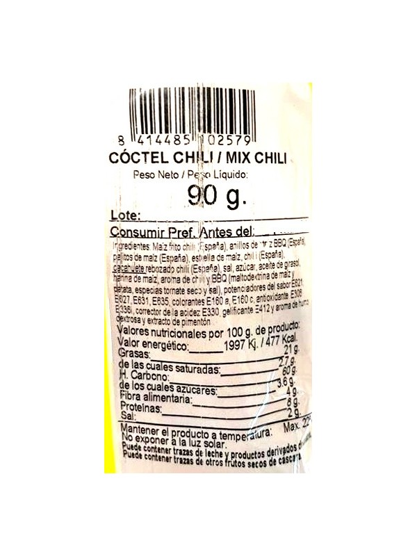 COCTEL CHILI MANZANARES 85G