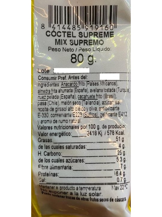 COCTEL SUPR. MANZANARES 75G