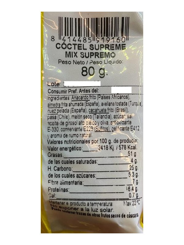 COCTEL SUPR. MANZANARES 75G