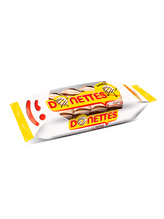 DONETTES RAYADOS 6UD