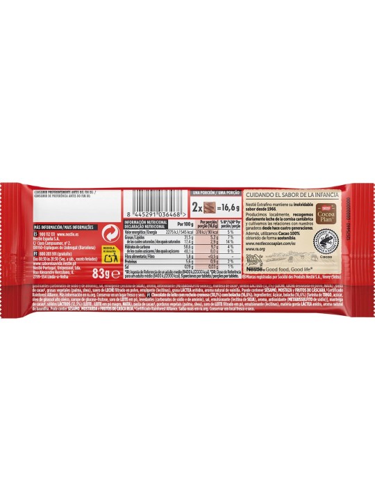NESTLÉ TABLETA GALLETA MARÍA 83G