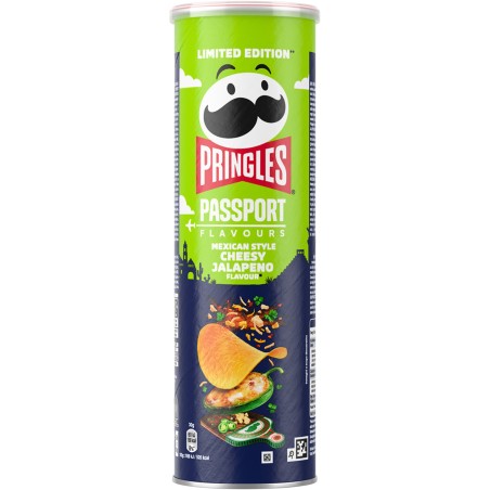 PRINGLES CHEESY JALAPÈÑO MEXICAN STYLE 165GR