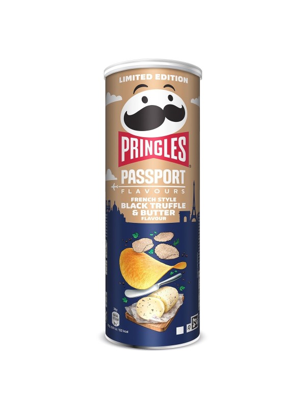 PRINGLES BLACK TRUFFLE & BUTTER 165GR