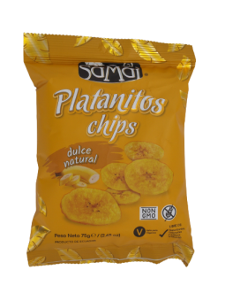 PLATANITOS CHIPS DULCE NATURAL 75G
