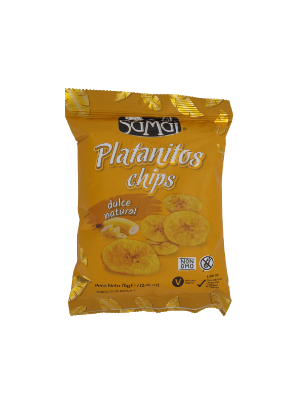 PLATANITOS CHIPS DULCE NATURAL 75G