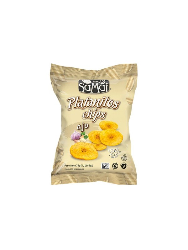 PLATANITOS CHIPS AJO 75G