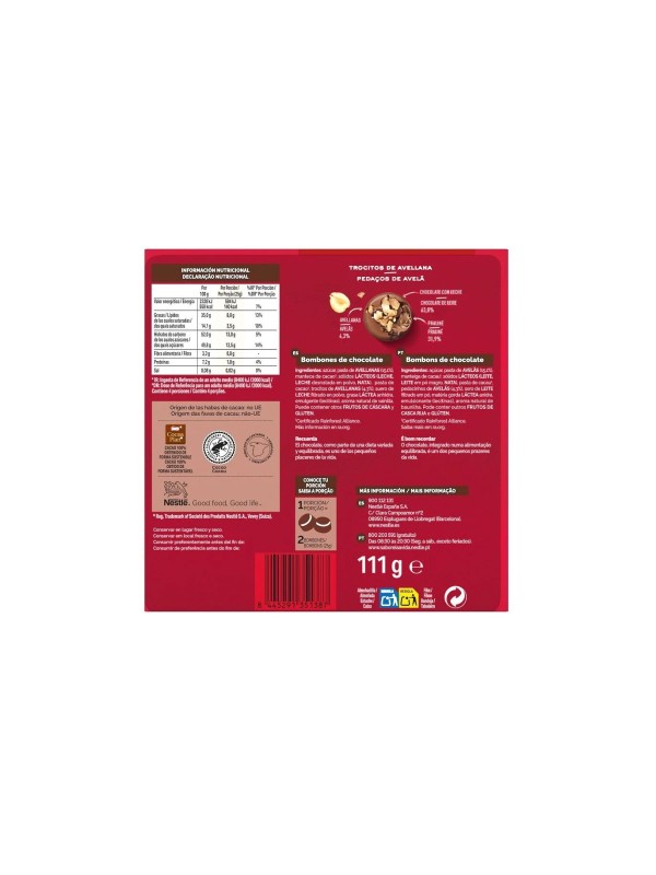 CAJA ROJA CREACTIONS AVELLANA 110G
