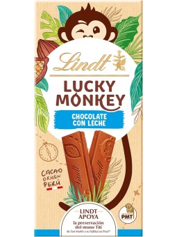 LINDT LUCKY MONKEY CHOCOLATE CON LECHE 100G