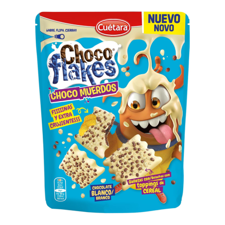 CHOCOFLAKES BAÑADO BLANCO 80GR