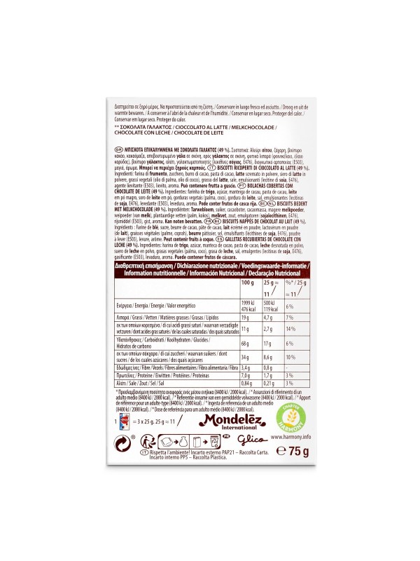 MIKADO CHOCOLATE CON LECHE 75G