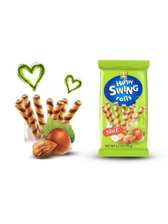 HAPPY SWING ROLLS AVELLANA 150G