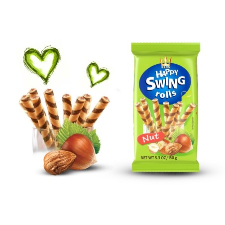 HAPPY SWING ROLLS AVELLANA 150G