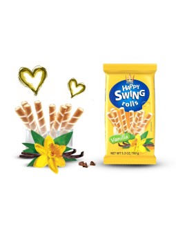 HAPPY SWING ROLLS VAINILLA 150G