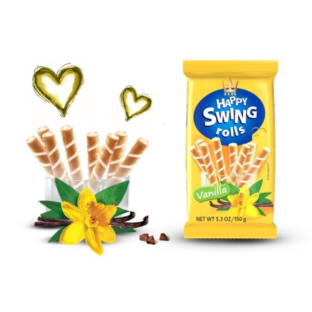 HAPPY SWING ROLLS VAINILLA 150G