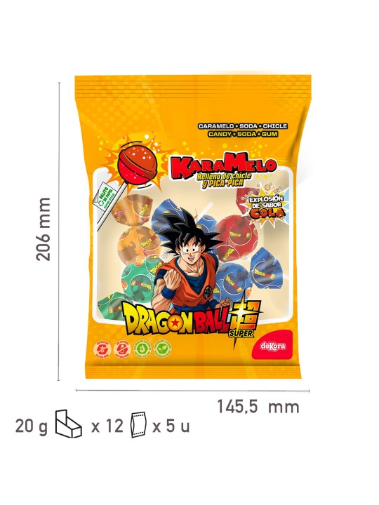 CHUPA SABORES SURT DRAGON BALL 100GR