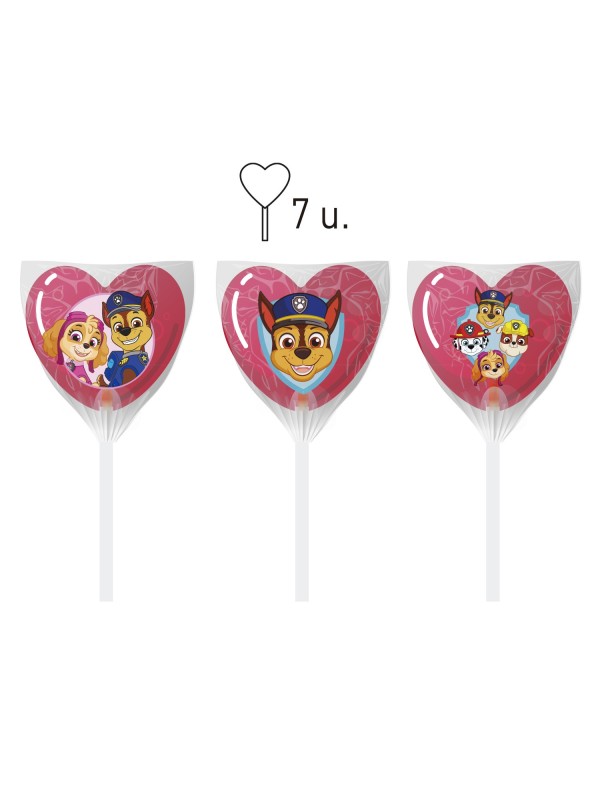 PIRULETA CARAMELO CORAZON PAW PATROL 97,3GR