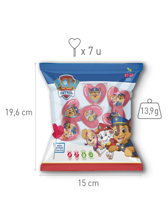 PIRULETA CARAMELO CORAZON PAW PATROL 97,3GR