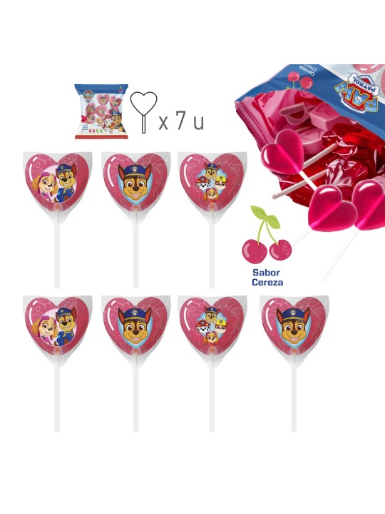 PIRULETA CARAMELO CORAZON PAW PATROL 97,3GR