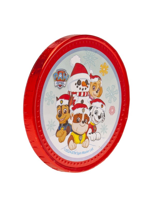 MONEDAS CHOCOLATE NAVIDEÑAS PAW PATROL 50GR