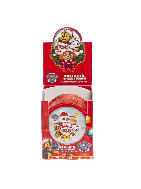 MONEDAS CHOCOLATE NAVIDEÑAS PAW PATROL 50GR